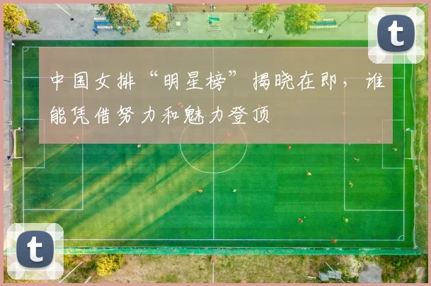 中国女排“明星榜”揭晓在即，谁能凭借努力和魅力登顶